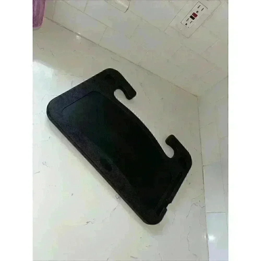 Black Car Tray Table Dual Purpose Laptop Drink Food Work Stand Used